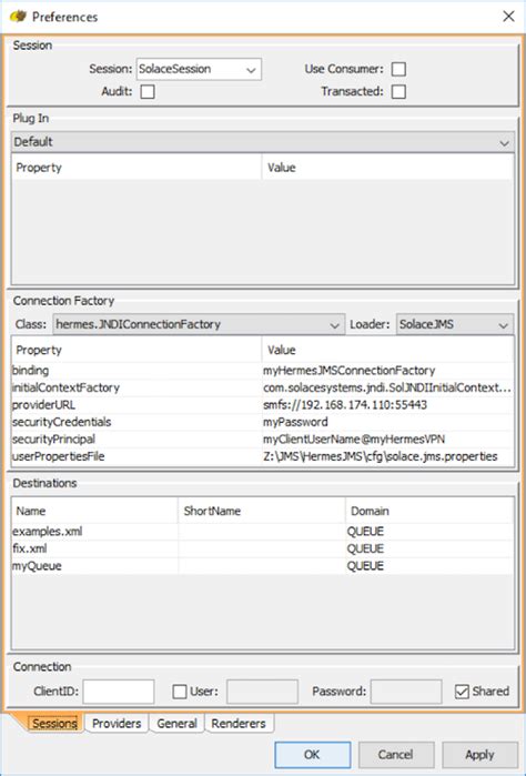 hermes jms configuration|Hermes tool 5.0.